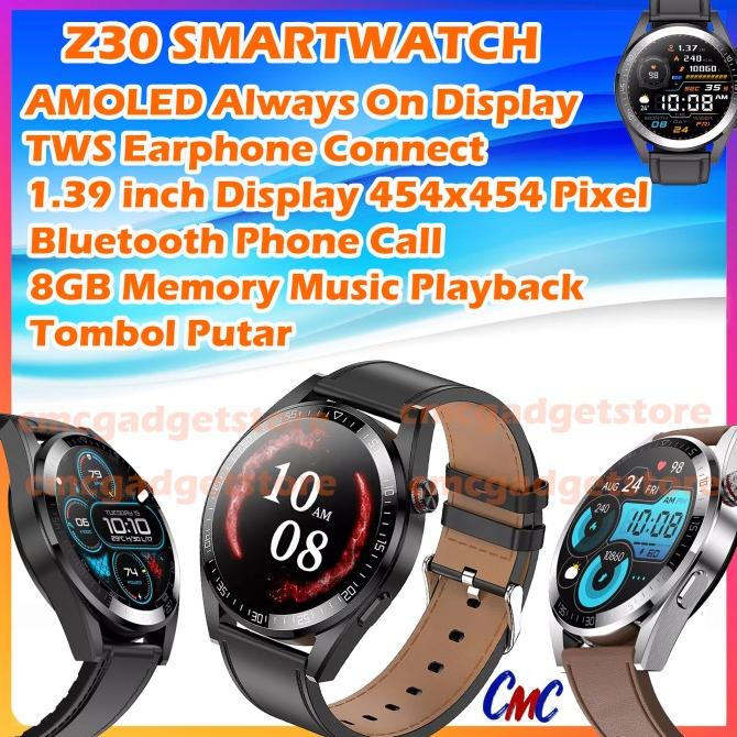 Z30 Smartwatch AMOLED AOD 8GB Bluetooth Call 1.39inch Watch Sport