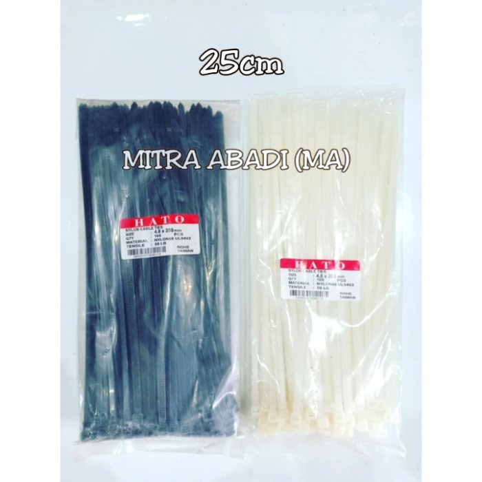 

Terlaris Cable Ties 25Cm (4.8Mm) / Cable Tie Nylon 25Cm