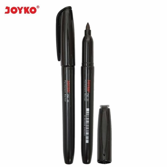 

Termantab] Spidol Permanen Joyko Permanent Marker Waterproof Hitam PM-20 PM20