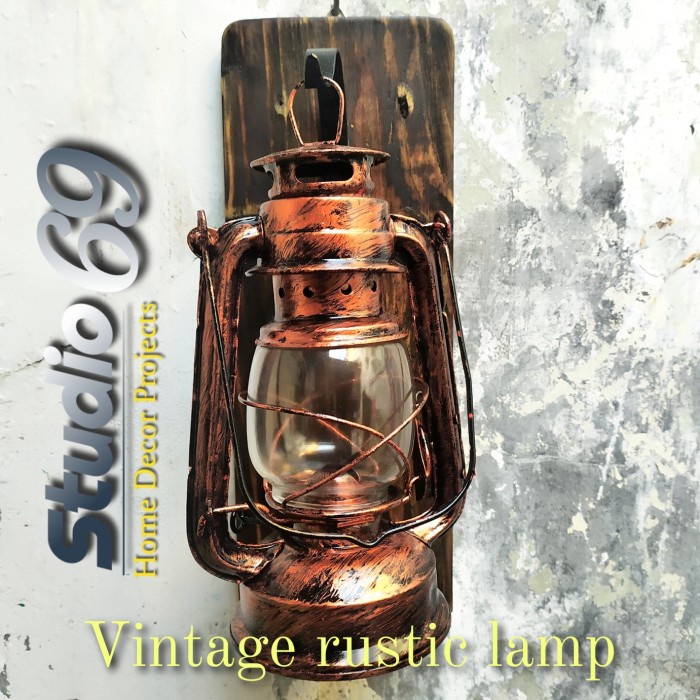Lampu kayu gantung, hias, antik, rustic, dekorasi