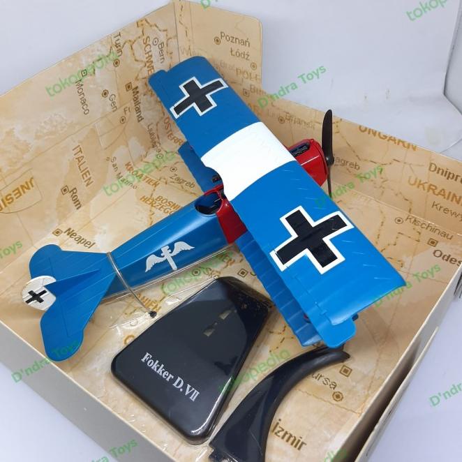 Diecast Miniatur Pesawat Fokker D.Vii - Newray Classic Plane Murah