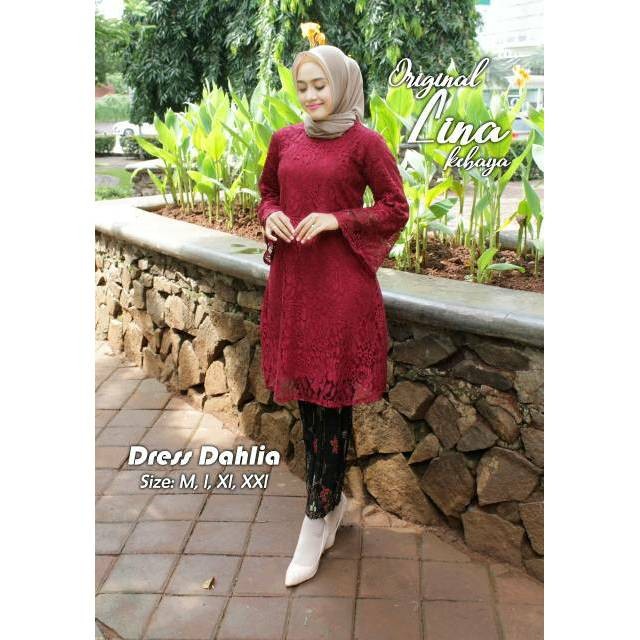 Terlaris Atasan Kebaya Brokat / Baju Atasan / Tunik Brokat / Tunik Kurung