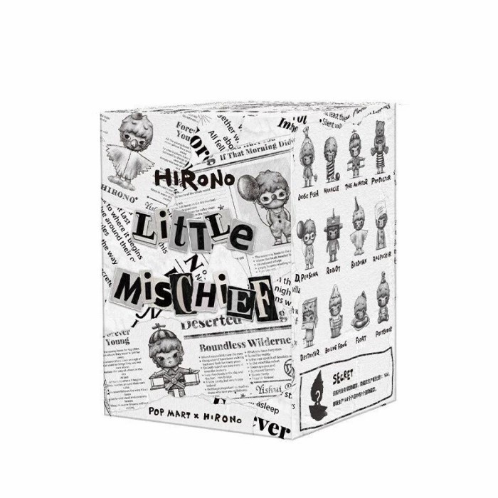 HOT SALE POP MART X HIRONO LITTLE MISCHIEF OPEN BOX 100%O(MISSING)RIGINAL TERLARIS