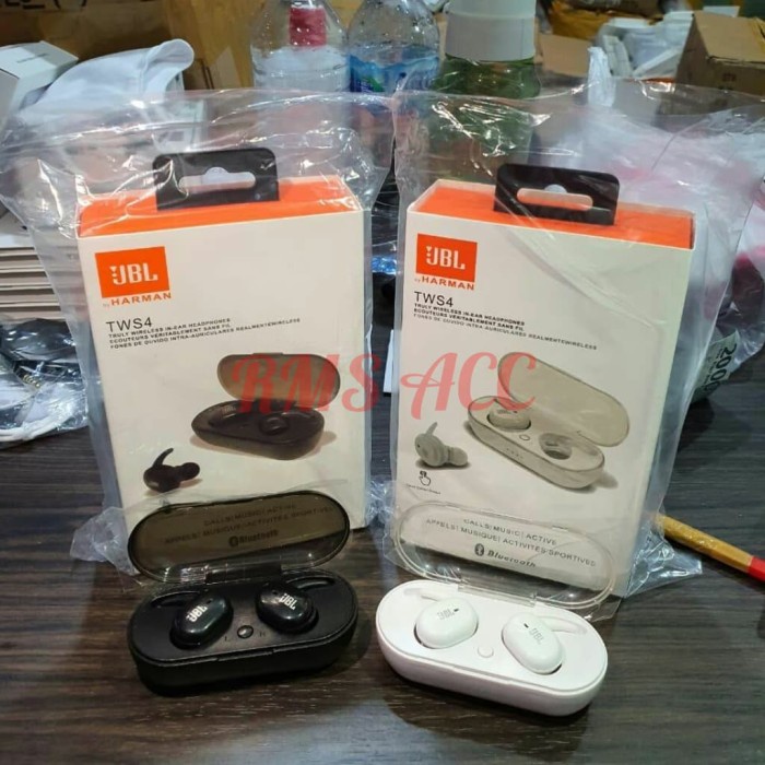 earphone wireless gaming HEADSET BLUETOOTH JBL TWS 4 - Hitam E6S1 BAYAR DITEMPAT BEST SELLER ESTETIK