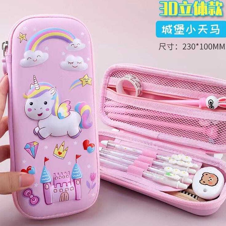 

XHRQ3035 READY STOK [nicky888] Pensil Case 3D Timbul EVA, Kotak Pensil 3D Anak Seoklah, Tempat Pensil Model 3D Timbul