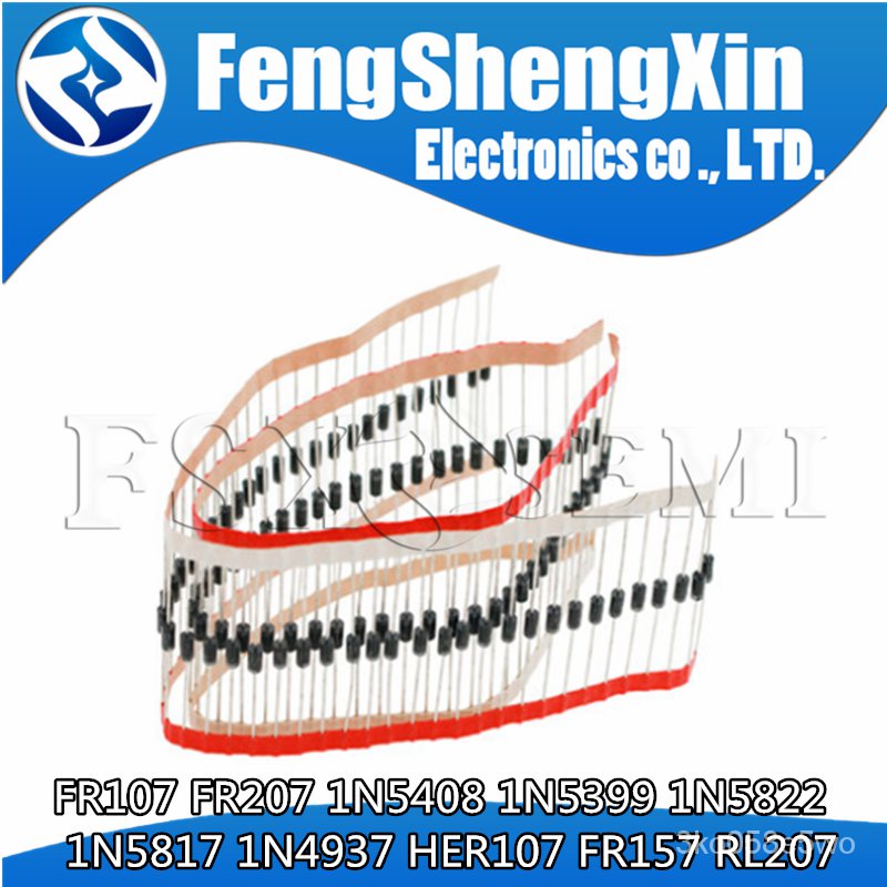✅&100pcs/lot  Schottky Rectifier Diode FR107 FR207 1N5408 1N5399 1N5822 1N5817 1N4937 HER107 FR157 R
