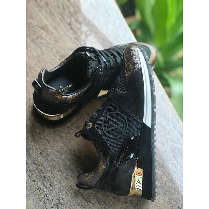 Sepatu Lv Louis Vuitton Run Away Sneaker Monogram Asli Ori Authentic