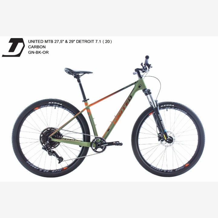 sepeda gunung 27,5" UNITED DETROIT 7.1 CARBON 12 SPEED HYDROLIC MANTAP