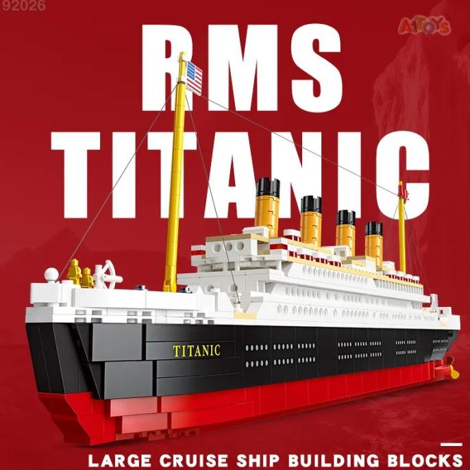 Miniatur Kapal RMS Titanic Bricks kapal mainan blocks Titanic kapal