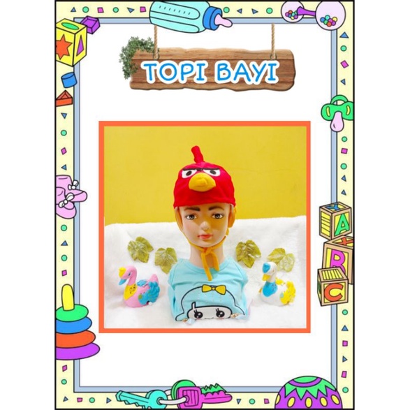 Topi Bayi Karakter Angry Bird