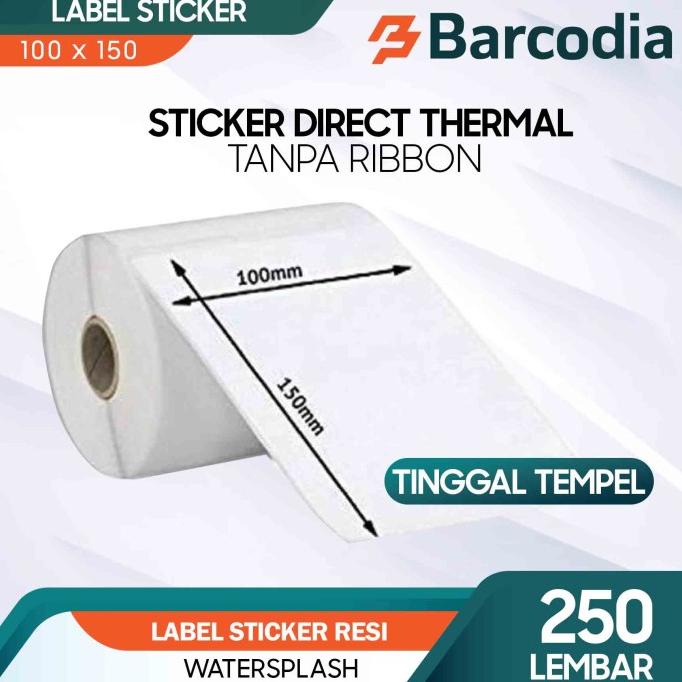 

Label Barcode Thermal 100 X 150 Mm - Kertas Sticker Label Original