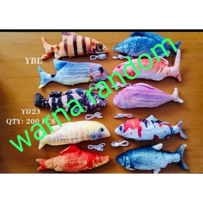 Kusus Hari Ini Cute Mainan Boneka Ikan Bergerak/Fish Dancing/Ikan Uget Uget/Puk Puk Gilaa