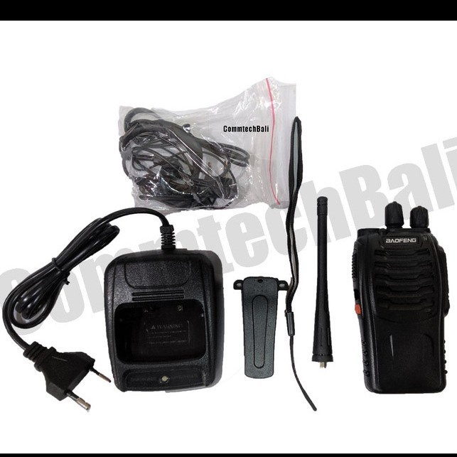 COD - 1 Pasang Radio HT Walkie Talkie Comteck BF888s UHF Pabrik Baofeng