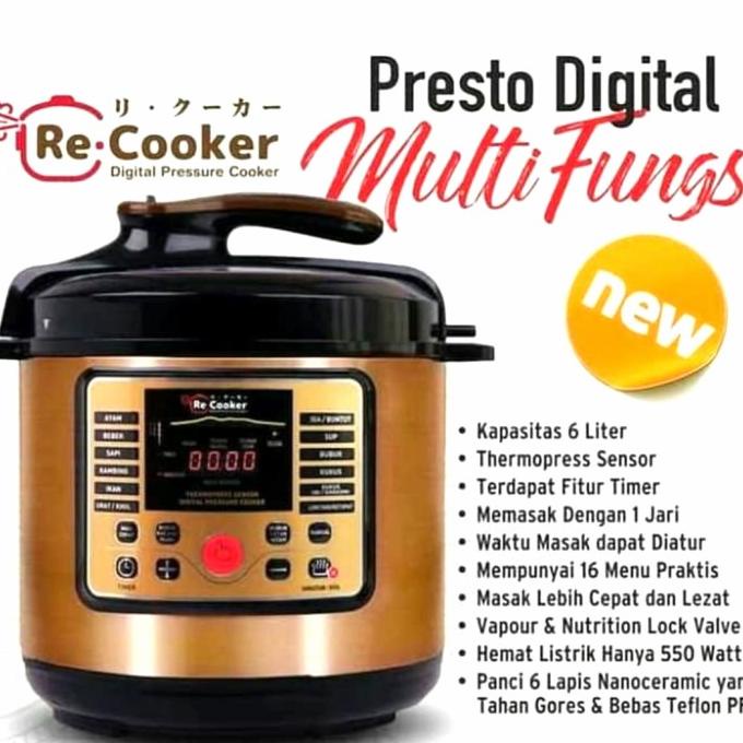 PROMO  PRESTO LISTRIK RECOOKER PANCI PRESTO SERBA GUNA