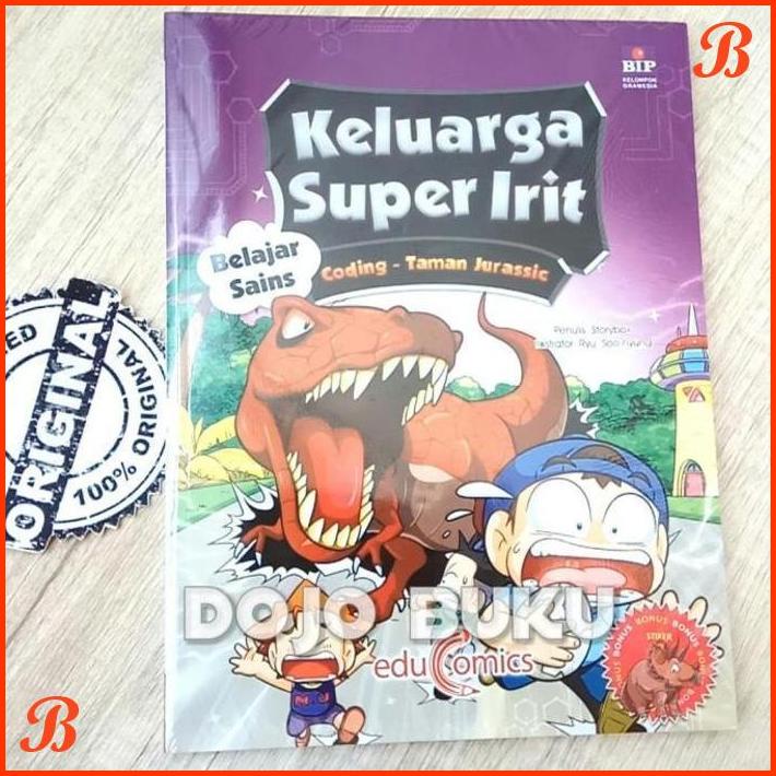 

EDUCOMICS : KELUARGA SUPER IRIT BELAJAR SAINS : CODING - TAMAN JURASSI | DJB