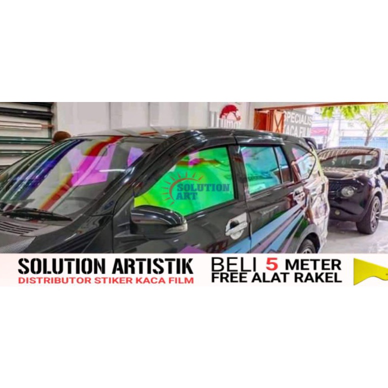 LANGSUNG ORDER. STIKER KACA FILM PELANGI CHAMELOON / KACA FILM RAINBOW