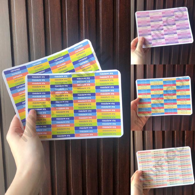 

Terbaru Stiker Warna / Label Nama Untuk Pensil Pen Waterproof