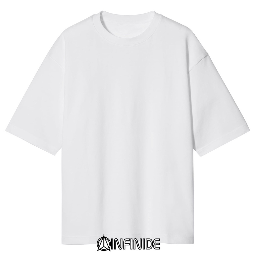 BEST SELLER. Infinide T-Shirt Kaos Polos Big Oversize Putih Cotton Combed 24s Premium