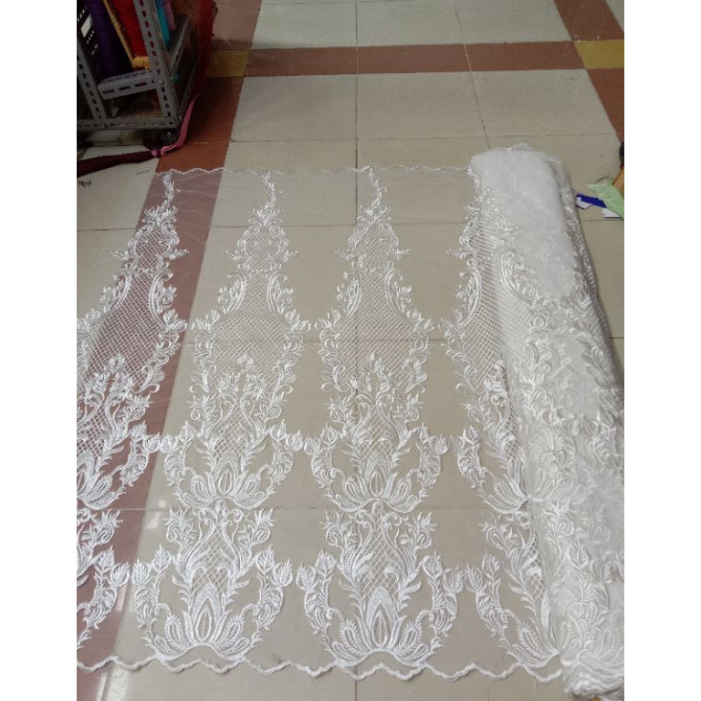 RECOMENDED. Kain Tile Elisab / Bahan Tile Elisab / Bahan Brokat Kebaya