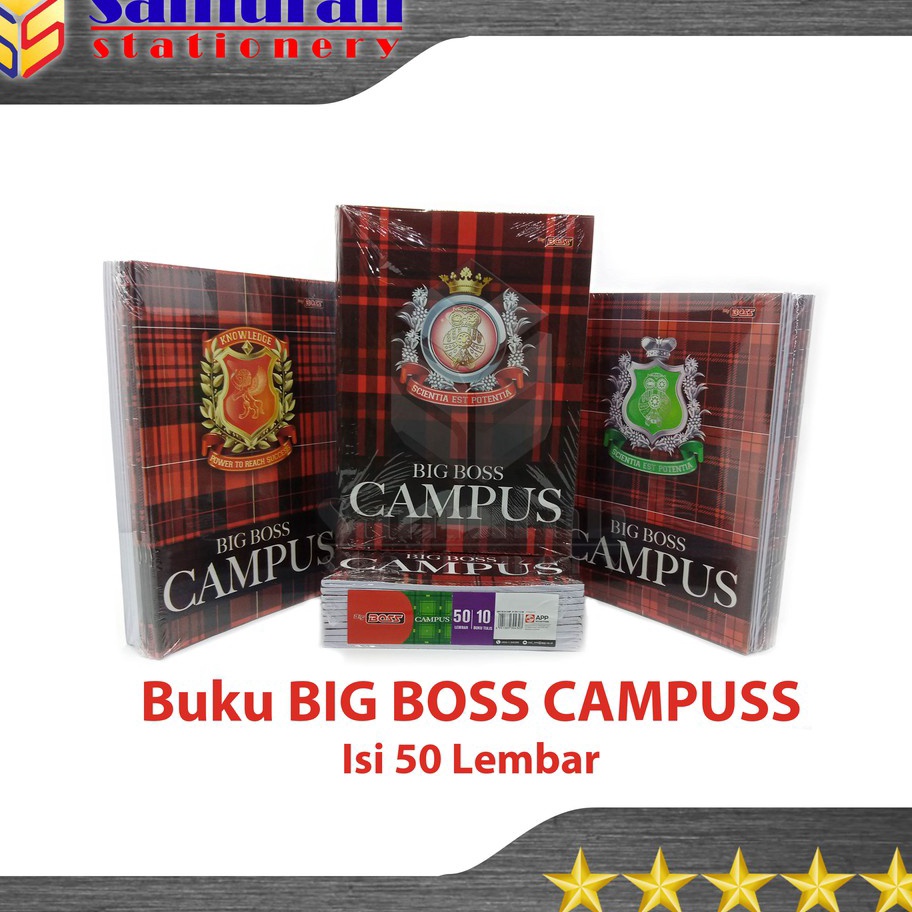 

FQKC7894 HOT Buku Tulis Sidu Big Boss Campus Isi 50 Lembar / Bigboss Campuss 50 Lbr / Buku Ukuran Boxy B5 50