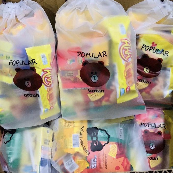 

CYQM5337 【FSASH SALE】 Snack Ulang Tahun Anak Kemasan Pouch Bingkisan ulang tahun Anak Hampers Ultah