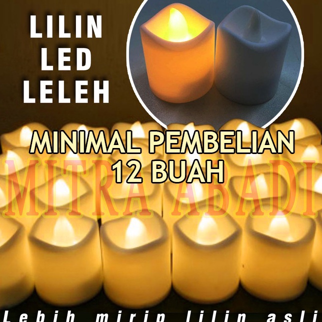 ★ DOM Lilin LED Leleh / LED Lilin Leleh Elektrik / Melted Electric Candle ✬ Terkini