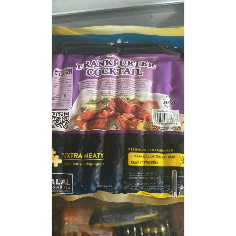 

Sosis Coactail Ayam Frankfurter Kanzler 500 Gr
