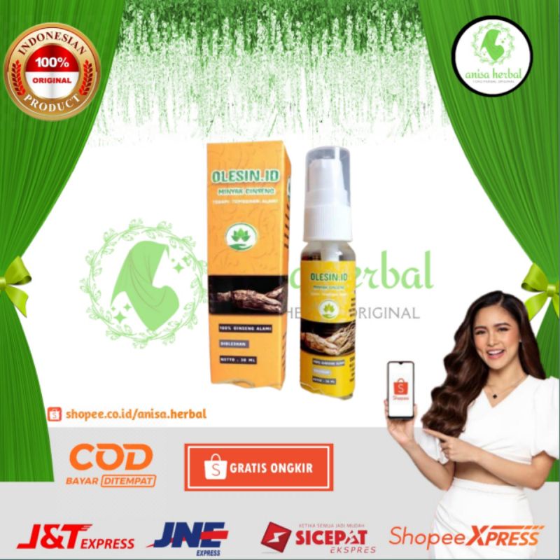 OLESIN ID MINYAK GINSENG ORIGINAL TREATMENT OBAT KELENJAR GETAH BENING OLESIN.ID ATASI BENJOLAN