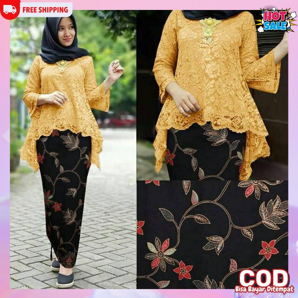 Baju Adat Moderen Kwbaya Wisuda Kekinian Bj Tunangan Elegan Kabaya Gaya Baru Krbaya Pesta Kebsya Kar