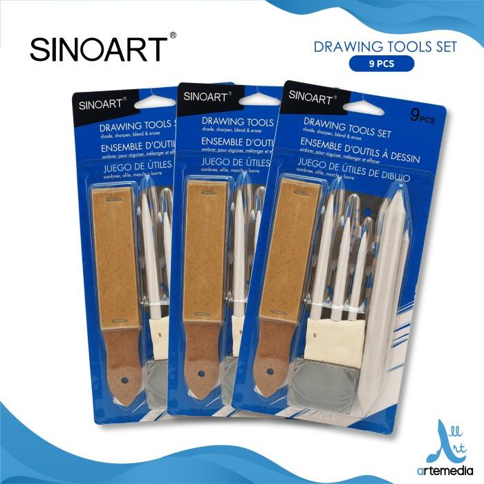 

Alat Gambar Sinoart Drawing Tool Set 9 Paper Stump Eraser Best Seller