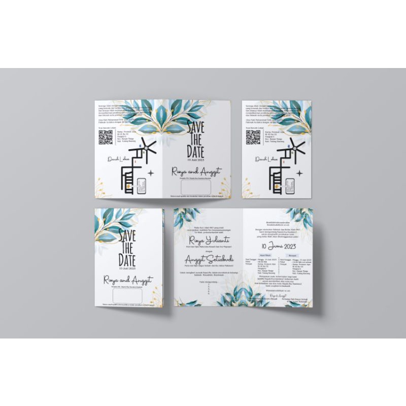 KARTU UNDANGAN PERNIKAHAN bonus VIDIO DIGITAL