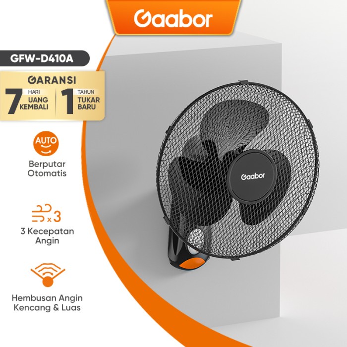 Gaabor Kipas Angin Dinding Wall Fan Remote Control / GFW-D410A