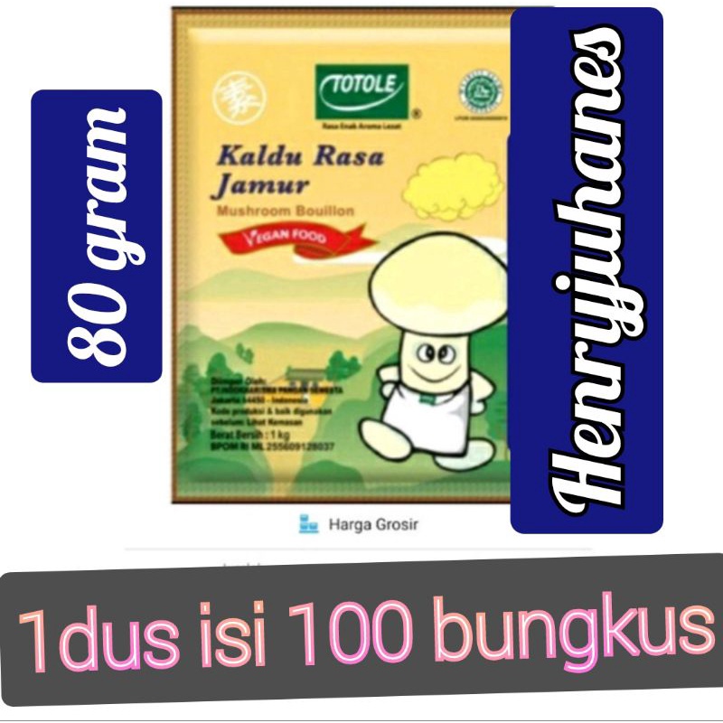 

1 Dus Totole Kaldu Rasa Jamur All Varian 40 , 80 , 200 , 400 Gram