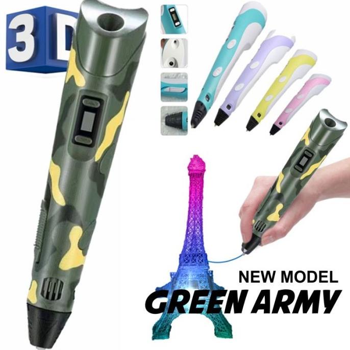 

Pena 3 Dimensi 3D Pen Generation 2 New Model Ultra Slim Stereoscopic Original