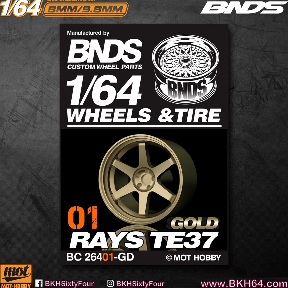 Langsung Atc.. Ban Karet BNDS PRO Edt 1GD 9.8mm LONG AXLE GOLD VHTF