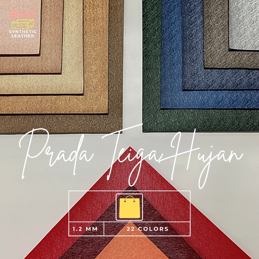 Harga Bersahabat.. Kulit sintetis / Oscar Meteran (1.37M x 1M) - Prada Teiga Hujan (B,T)