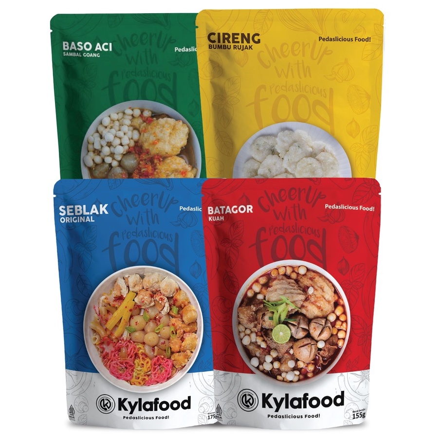 

♡ LXXX 2299 Kylafood Paket ( Seblak Ori, Batagor Kuah, Cireng Rujak, Boci Goang ) [KODE 77] ツ么