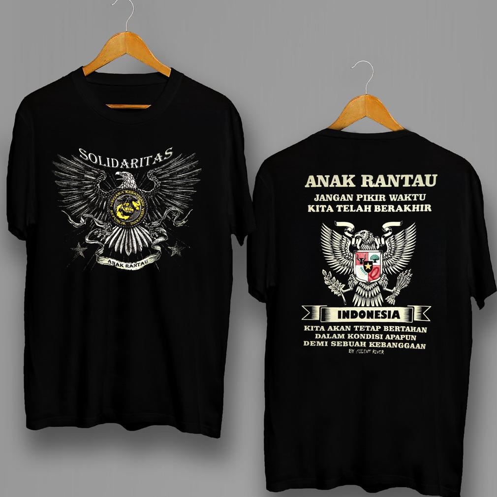 Recomend kaos solidaritas anak rantau /Kaos Oblong /Kaos Sablon /Kaos /Kaos anak rantau Full Cotton