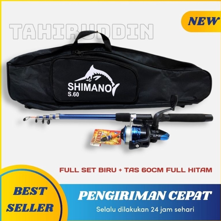 Harga Bersahabat.. Set pancing Reel Daido Atom/ Reel Audrey Joran Audrey type antena 1,8 Meter + Tas