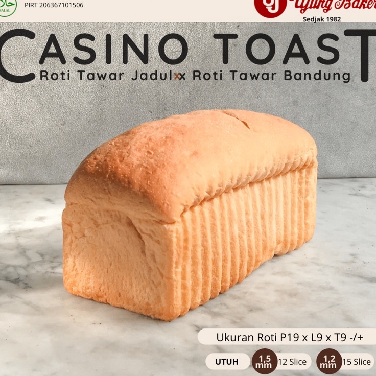 

TERBARU DAN TERLARIS Roti Tawar Jadul Bandung | Casino Toast | Tanpa Pengawet