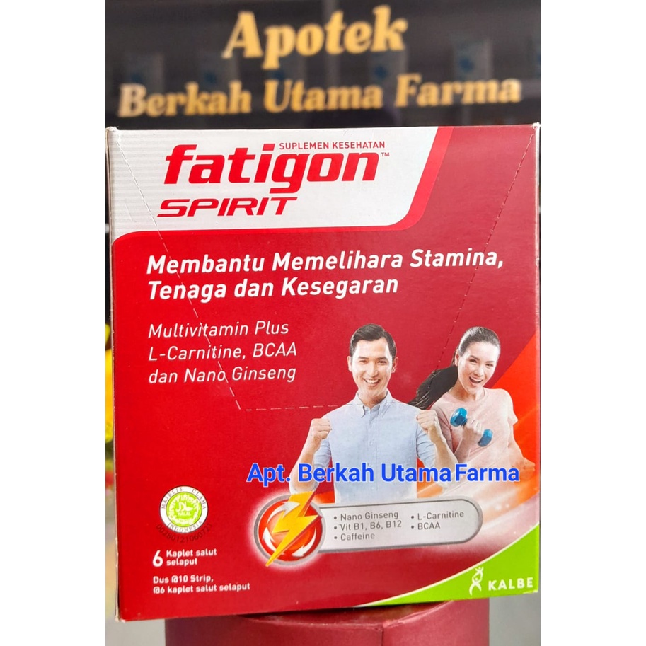 fatigon spirit merah Box isi 10 Strip 6 Kaplet