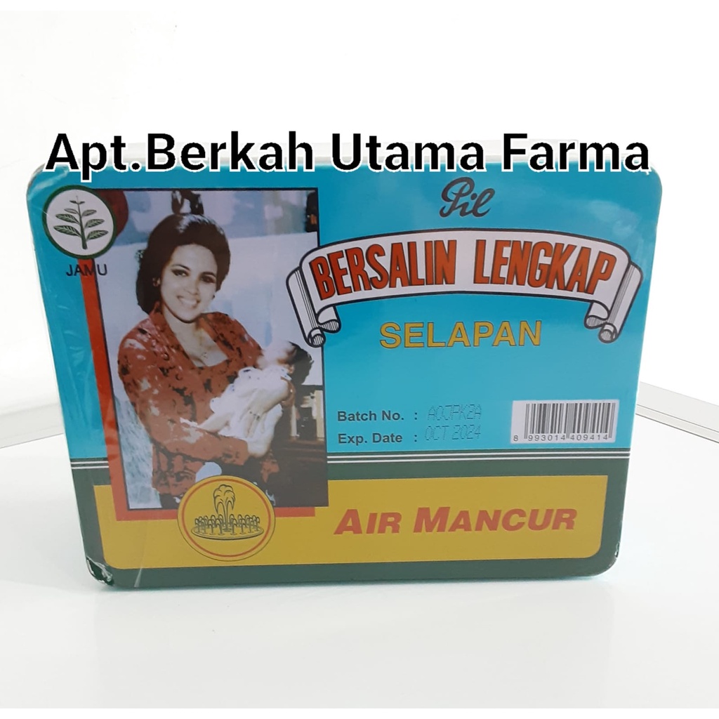 Jamu Pil Bersalin Lengkap SELAPAN 40 Hari kemasan Kaleng