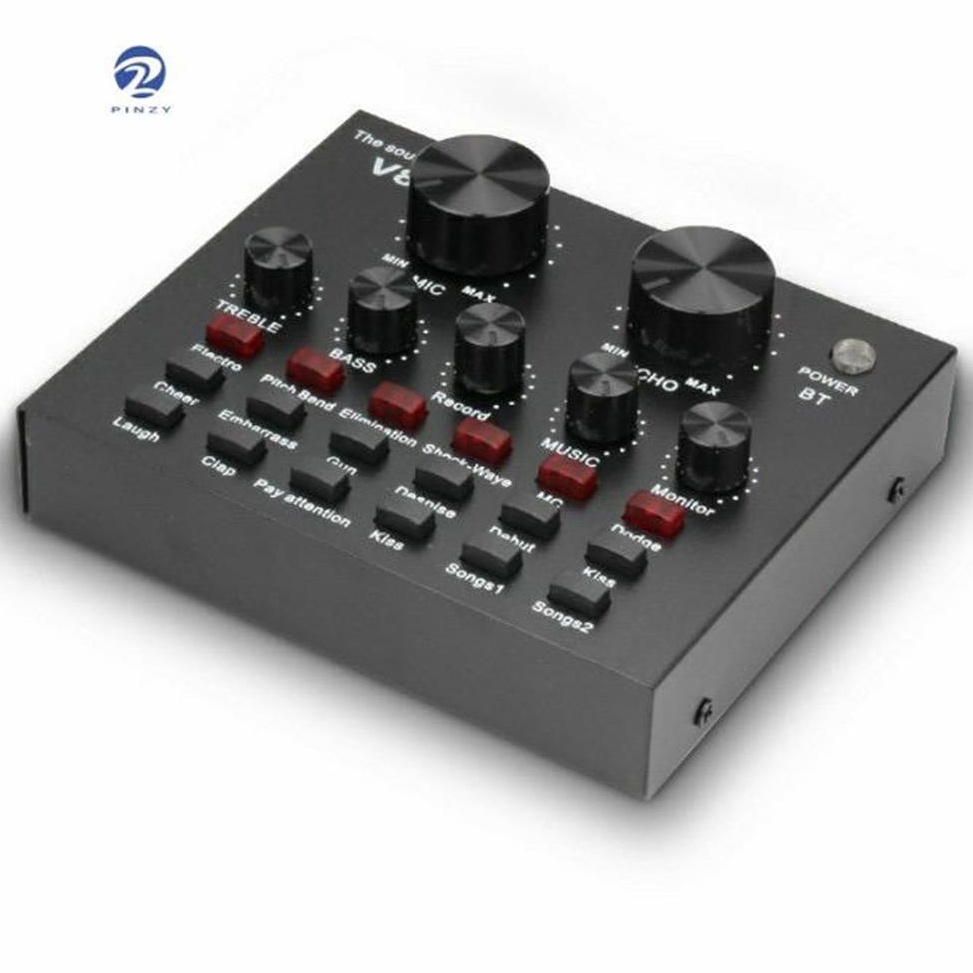 Terbaik.. Soundcard V8 Mixer Bluetooth - SoundCard V8 Audio USB External