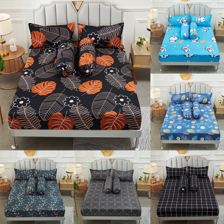 PALING DIMINATI. WEMARRY SPREI KATUN SET - SARUNG SEPREI SET 2B2G Ukuran 180x200 160x200 120x200cm C