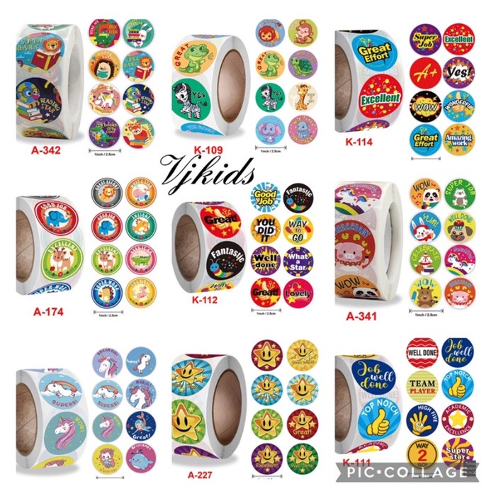 

stiker reward anak motivasi anak utk guru, orangtua, pemberi semangat
