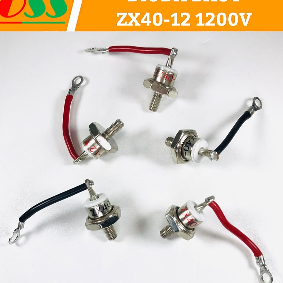 Stok Baru DIODA BAUT ZX40-12 ZX 40-12 40A 1200V MERAH HITAM PANAH ATAS BAWAH