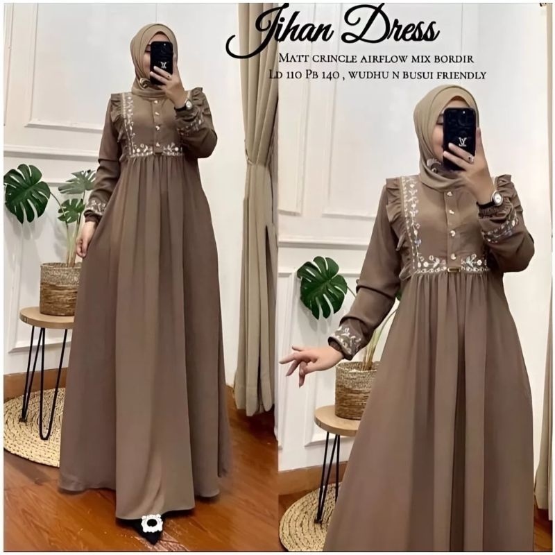 JIHAN DRESS WANITA MUSLIM GAMIS