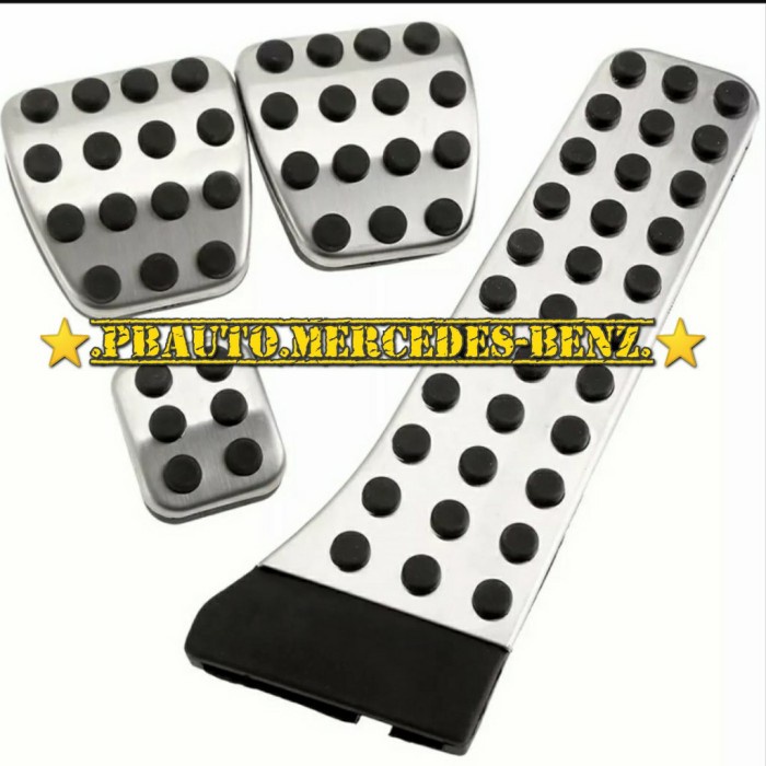 Cover Pedal W124 W202 W203 W210 Manual Mercedes Benz / Aksesoris Mercy Kode Dt 028