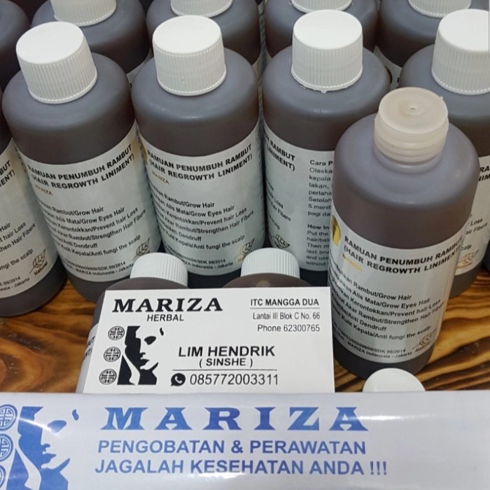 Mariza Herbal Tonik Herbal Penumbuh Rambut Dan Stop Rontok 200 Ml