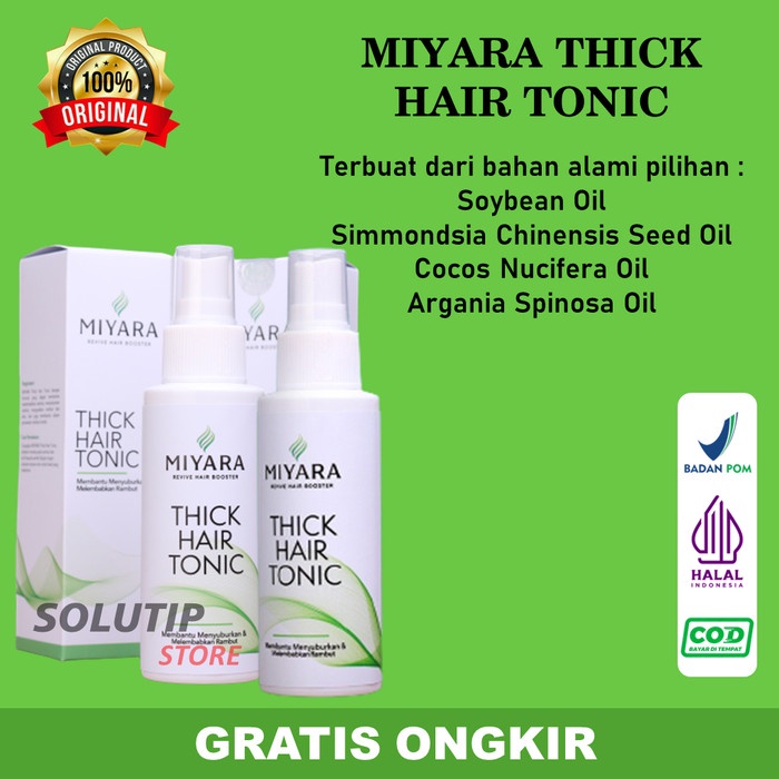 Miyara Hair Tonic - Penumbuh Rambut Rontok, Perawatan Rambut Dan